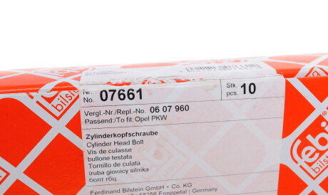 Фото 3 - Болты головки блока цилиндров FEBI BILSTEIN 07661