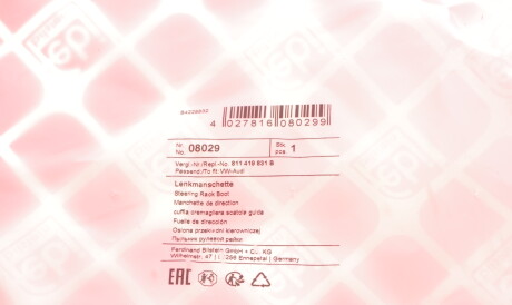 Фото 3 - Рульова рейка та кріплення FEBI BILSTEIN 08029