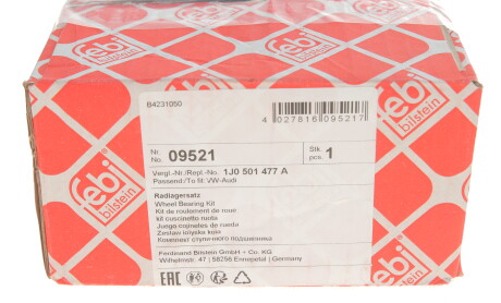 Фото 4 - Підшипник маточини FEBI BILSTEIN 09521