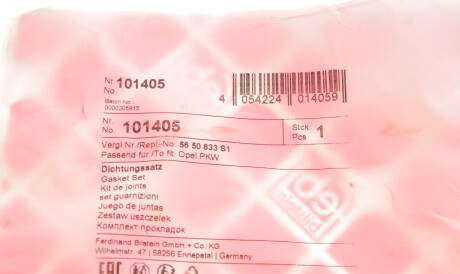 Фото 2 - Прокладки FEBI BILSTEIN 101405