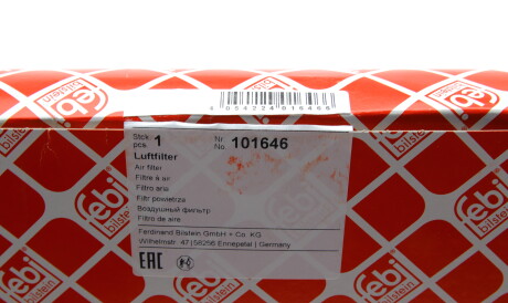 Фото 2 - Воздушный фильтр FEBI BILSTEIN 101646