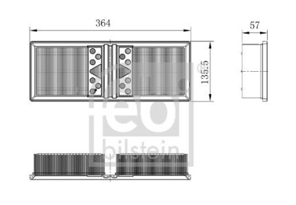Фото 2 - Повітряний фільтр FEBI BILSTEIN 101662