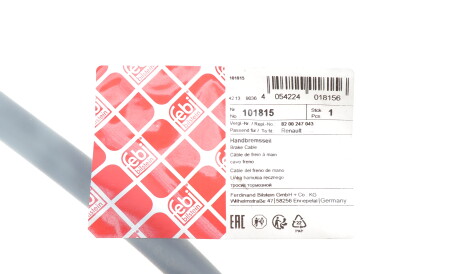 Фото 2 - Трос ручного гальма FEBI BILSTEIN 101815