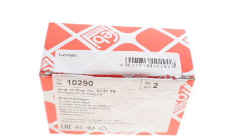 Фото 3 - Сайлентблок важеля FEBI BILSTEIN 10290