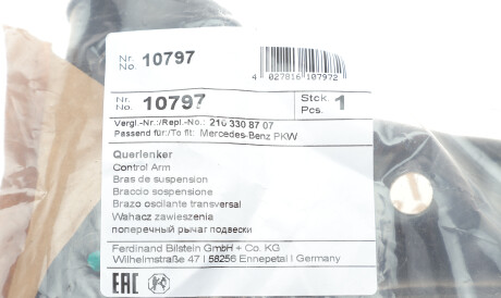 Фото 2 - Рычаг FEBI BILSTEIN 10797