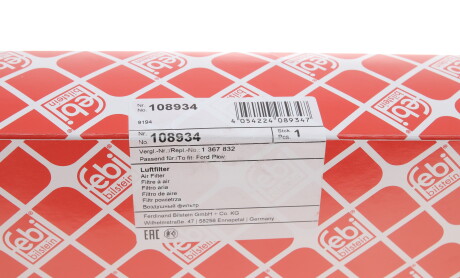 Фото 6 - Воздушный фильтр FEBI BILSTEIN 108934