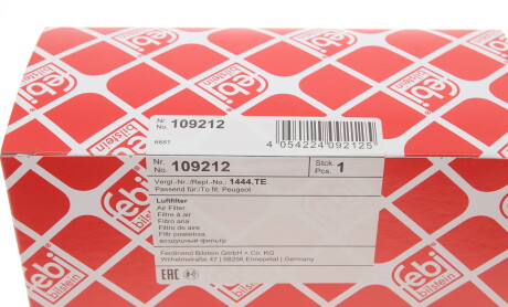 Фото 6 - Воздушный фильтр FEBI BILSTEIN 109212