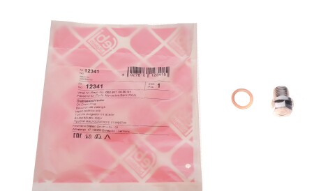 Фото 2 - Пробка масляного поддона FEBI BILSTEIN 12341