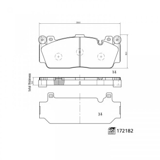 Klocki ham. - (34112284369, 34112284371, 34112284869) FEBI BILSTEIN 172182