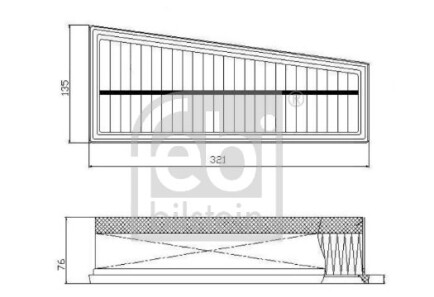 Фото 3 - Воздушный фильтр FEBI BILSTEIN 172766