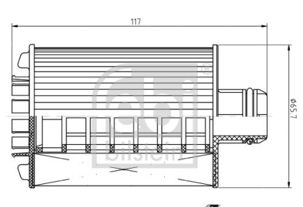 Febi фильтр масла jeep wrangler iv 2.2 17- - FEBI BILSTEIN 173018