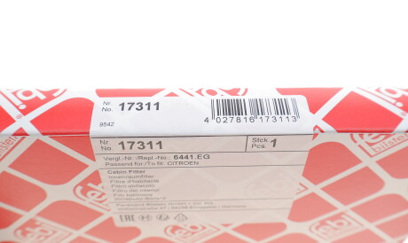 Фото 3 - Фільтр салону FEBI BILSTEIN 17311