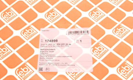 Фото 6 - Кожух гальмівного диска FEBI BILSTEIN 174898