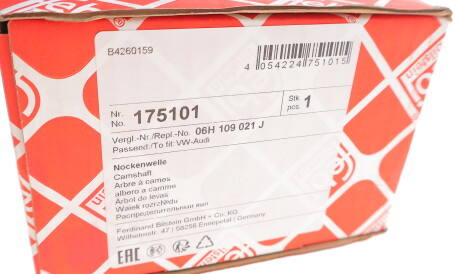 Фото 2 - Розподільний вал FEBI BILSTEIN 175101