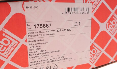 Фото 2 - Стеклоподъемник FEBI BILSTEIN 175667