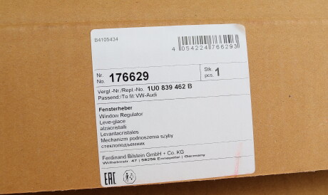 Фото 2 - Склопідйомник FEBI BILSTEIN 176629