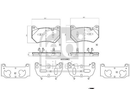 Фото 2 - Тормозные колодки FEBI BILSTEIN 176872