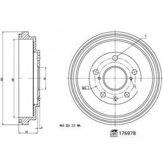 Beben ham. - (71742701, 71768381, 4351179J00) FEBI BILSTEIN 176978