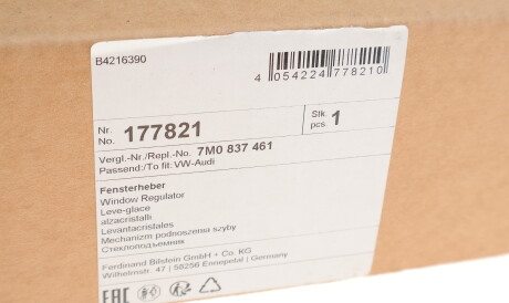 Фото 2 - Стеклоподъемник FEBI BILSTEIN 177821