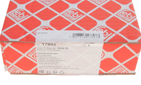 Фото 4 - Опора стойки амортизатора FEBI BILSTEIN 17803