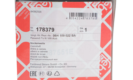 Фото 2 - Распредвал FEBI BILSTEIN 178379