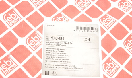 Фото 2 - Прокладка клапанної кришки FEBI BILSTEIN 178491
