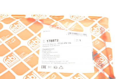 Фото 2 - Трос ручного гальма FEBI BILSTEIN 178872