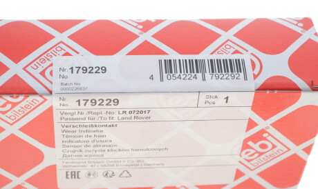 Фото 2 - Датчик износа тормозных колодок FEBI BILSTEIN 179229