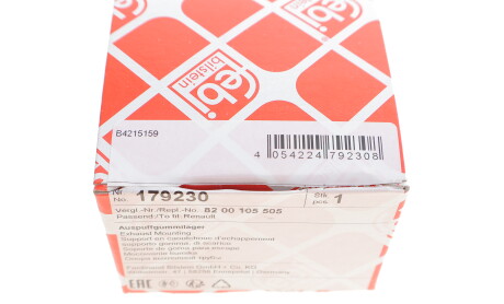 Фото 5 - Кріплення вихлопної системи FEBI BILSTEIN 179230