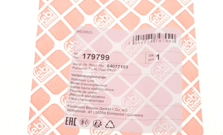 Фото 6 - Стійка стабілізатора FEBI BILSTEIN 179799