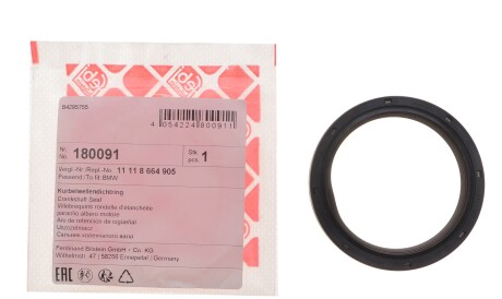 Фото 2 - Сальник колінвала FEBI BILSTEIN 180091