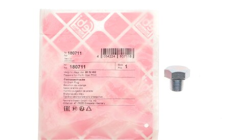 Фото 2 - Пробка масляного піддону FEBI BILSTEIN 180711