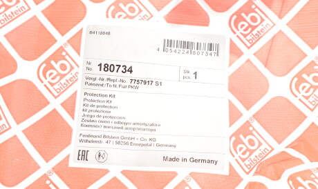 Фото 2 - Пильник/відбійник FEBI BILSTEIN 180734