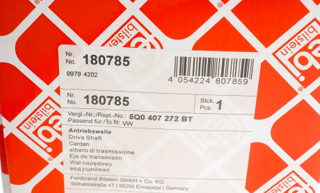 Фото 3 - Напіввісь FEBI BILSTEIN 180785