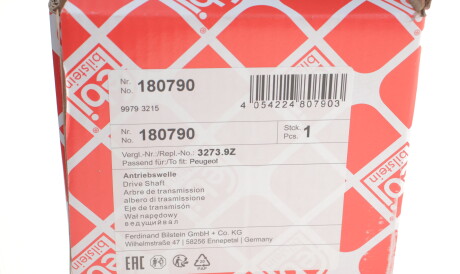 Фото 2 - Полуось FEBI BILSTEIN 180790