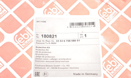 Фото 3 - Пильник/відбійник FEBI BILSTEIN 180821