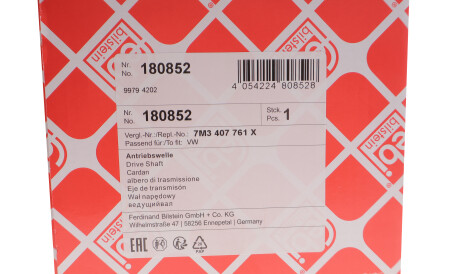 Фото 2 - Напіввісь FEBI BILSTEIN 180852