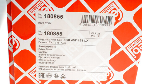 Фото 2 - Напіввісь FEBI BILSTEIN 180855