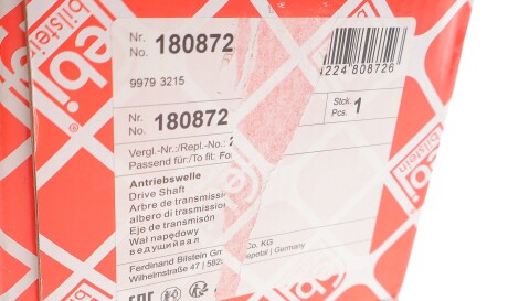 Фото 2 - Полуось FEBI BILSTEIN 180872