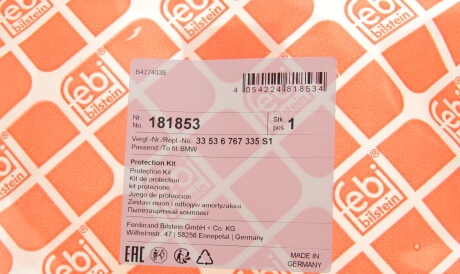 Фото 2 - Пильник/відбійник FEBI BILSTEIN 181853