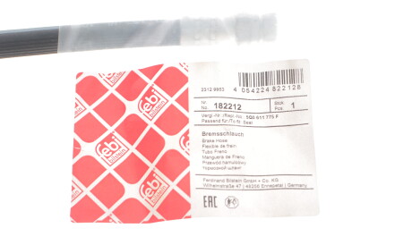 Фото 2 - Тормозной шланг FEBI BILSTEIN 182212