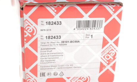 Фото 2 - Напіввісь FEBI BILSTEIN 182433