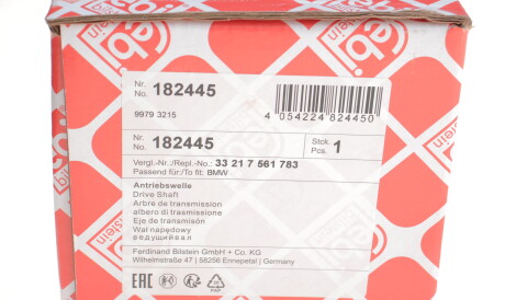 Фото 2 - Полуось FEBI BILSTEIN 182445