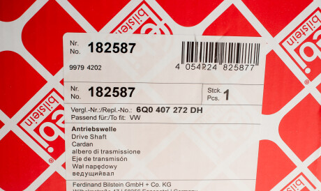 Фото 2 - Напіввісь FEBI BILSTEIN 182587