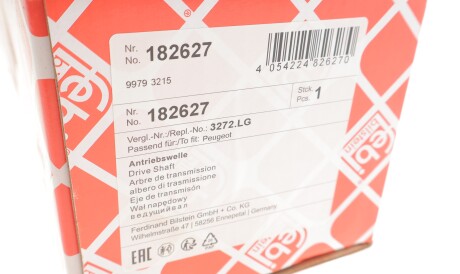 Фото 2 - Напіввісь FEBI BILSTEIN 182627