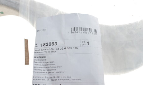 Фото 2 - Ричаг FEBI BILSTEIN 183063