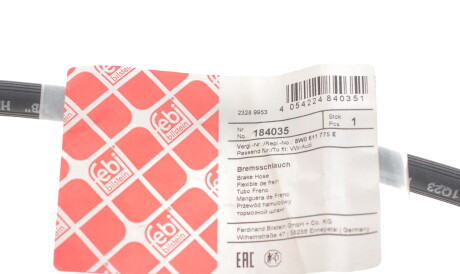 Фото 2 - Тормозной шланг FEBI BILSTEIN 184035