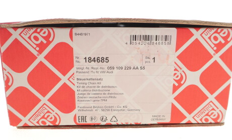 Фото 2 - Цепь ГРМ FEBI BILSTEIN 184685