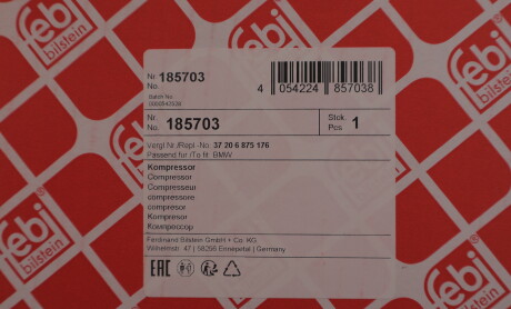 Фото 3 - Стійка амортизатору (амортизатор) FEBI BILSTEIN 185703