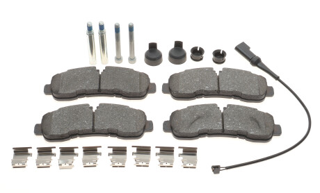 Комплект гальмівних колодок задн (з болтами з шумопоглинаючою пластиною), FORD TOURNEO CUSTOM V362, TRANSIT CUSTOM V362, TRANSIT V363 1.0H-2.2D 09.12- - FEBI BILSTEIN 186434